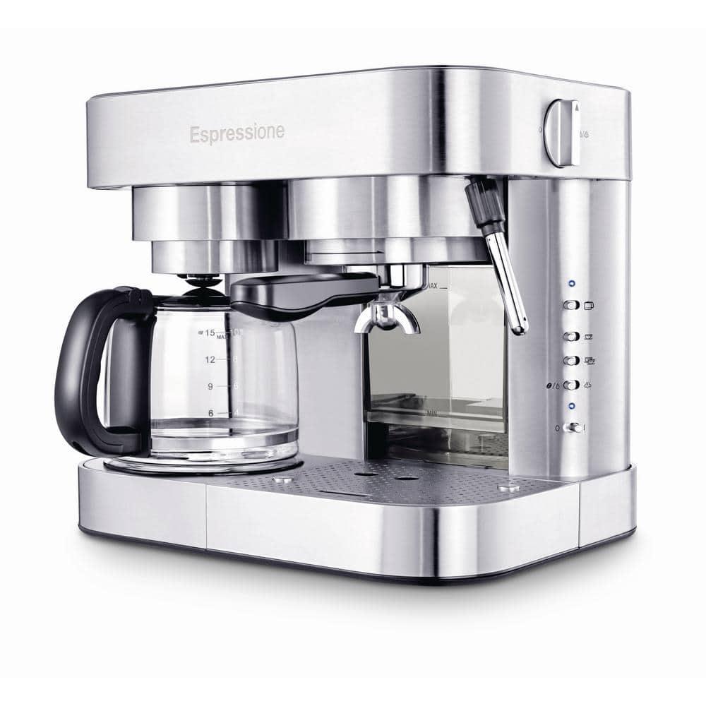 Espressione 10Cup Stainless Steel Coffee Maker and Espresso Machine