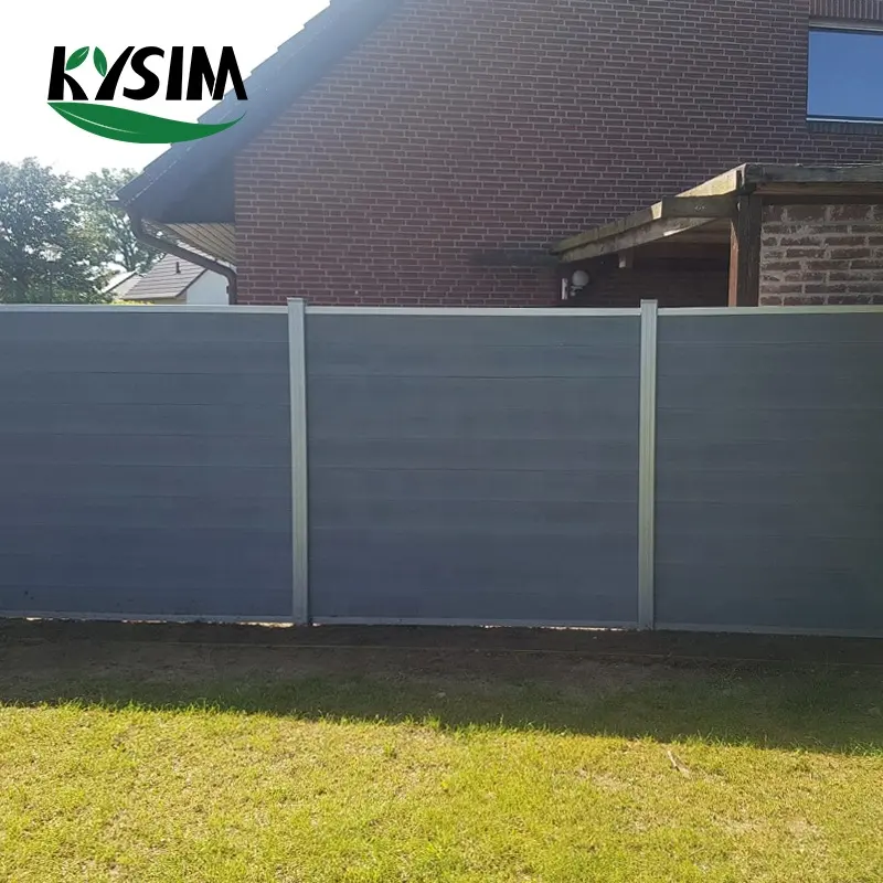 factory supply full set Privacy fence panel with post and gate easy install wood composite WPC fence