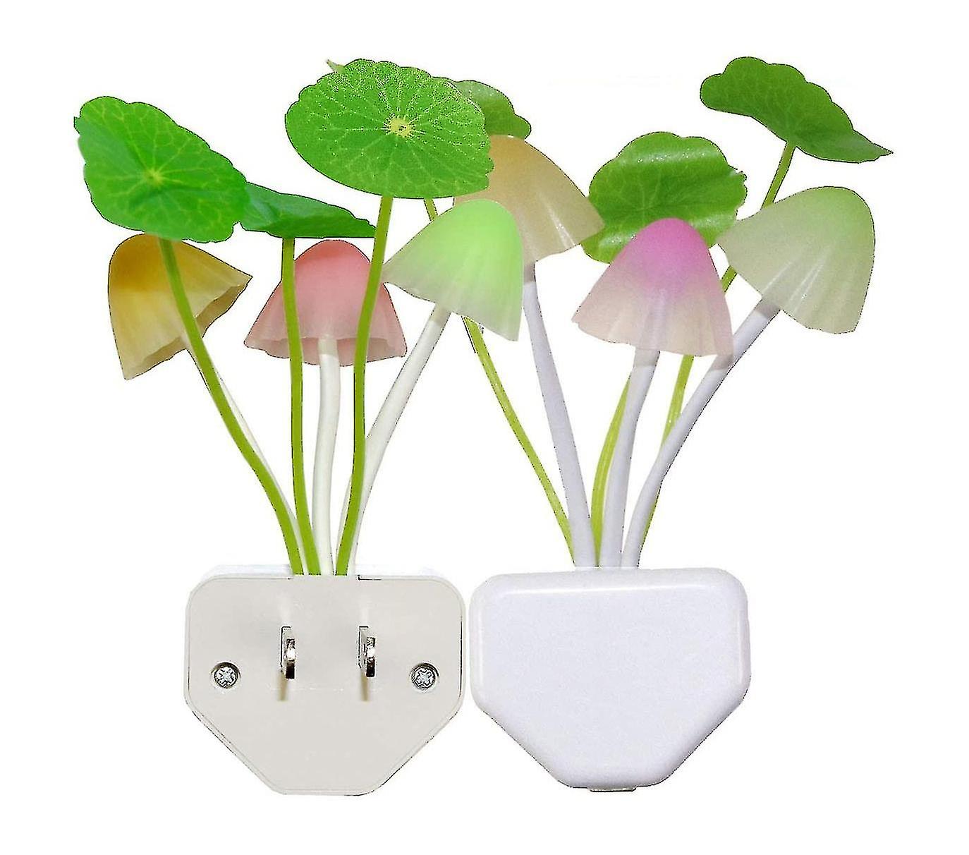 2pcs Dusk To Dawn Led Night Light Plug-in Wall Lamps