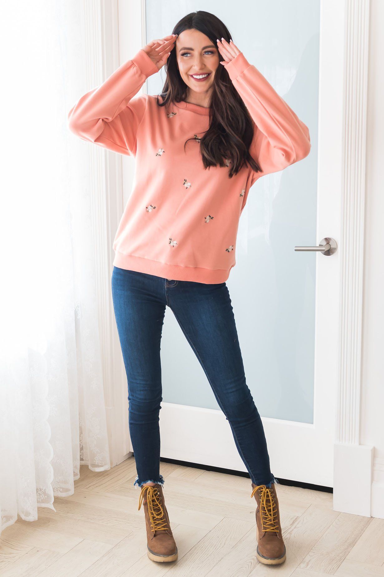 Blooming Bouquet Modest Sweatshirt