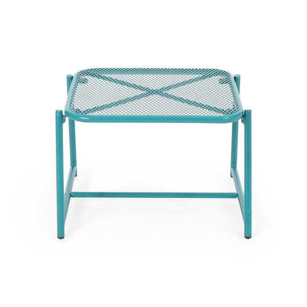 Bucknell Outdoor Iron Metal Mesh Side Table by Christopher Knight Home