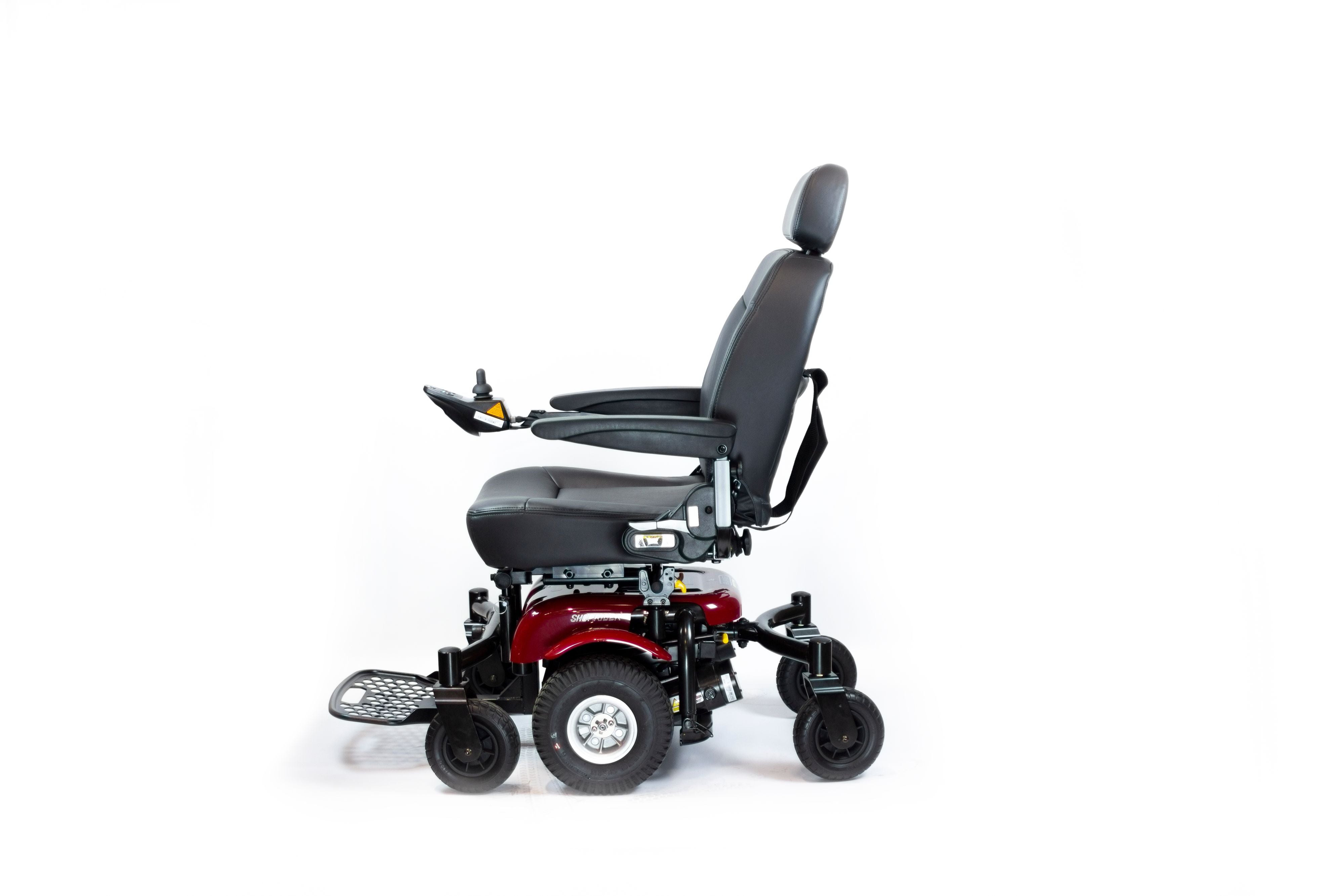 Shoprider 6Runner 10 Power Wheelchair Red - Added Suspension For Smooth and Comfortable Ride