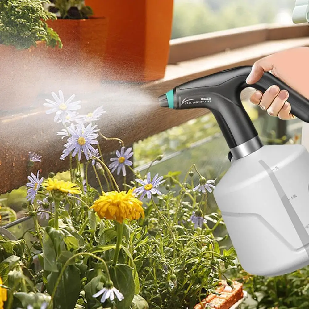 Battery Operated Electric Garden Sprayer 2L Automatic Plants Water Spraying Bottle Can 2 Litre Garden Plastic Electric Sprayers