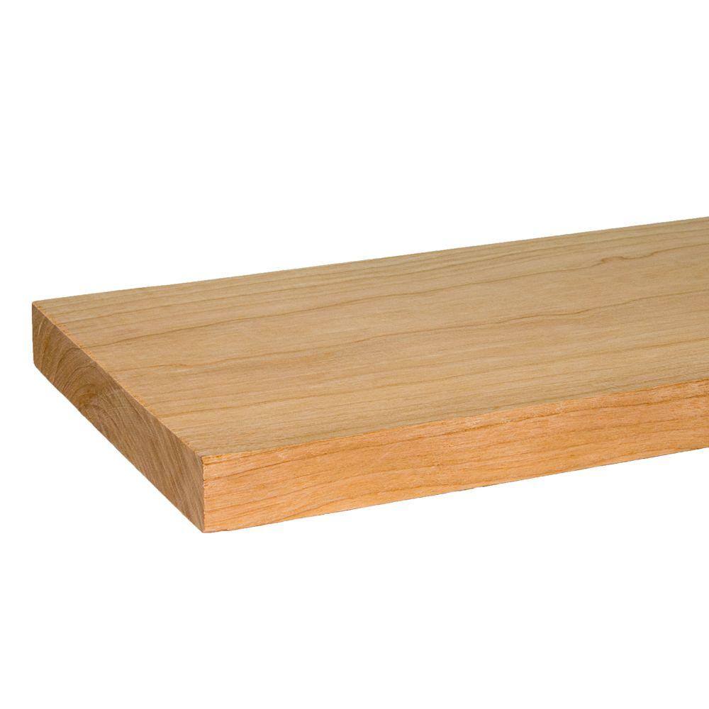 Builders Choice 1 in. x 6 in. x 8 ft. S4S Cherry Board C16010608X