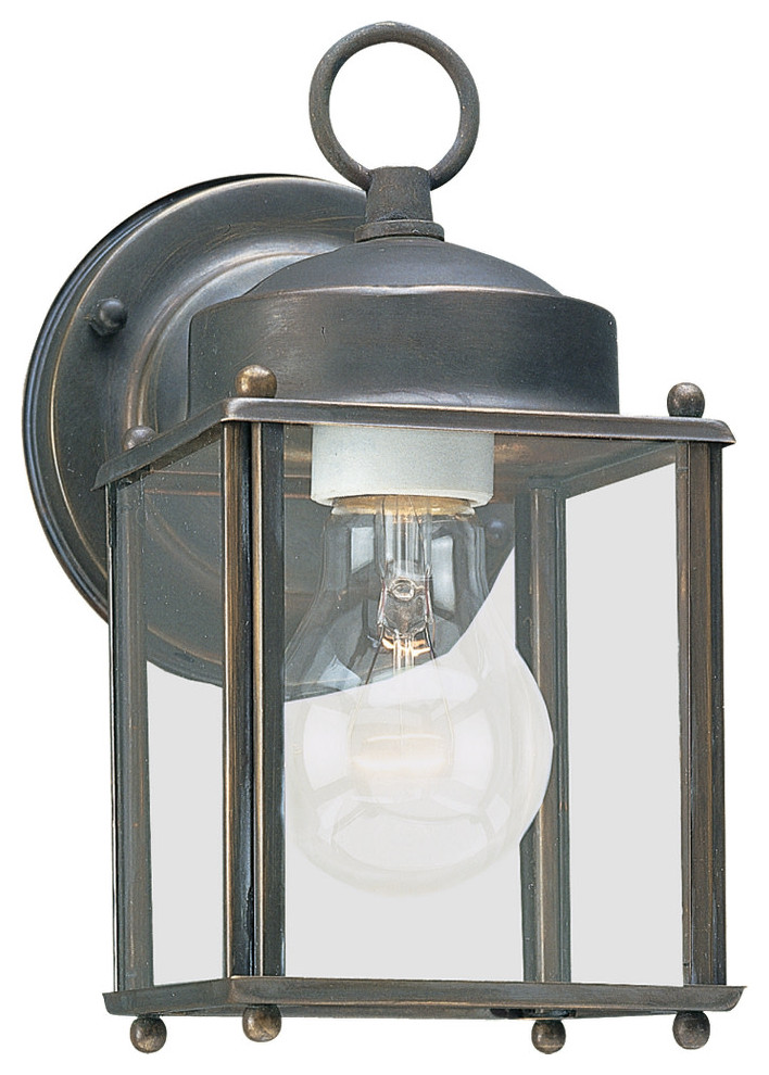 Generation Lighting 8592 New Castle 8 quotTall Outdoor Wall Sconce   Transitional   Outdoor Wall Lights And Sconces   by Buildcom  Houzz