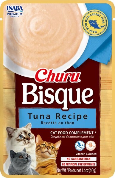 Inaba Churu Bisque Tuna Recipe Grain-Free Lickable Cat Treats