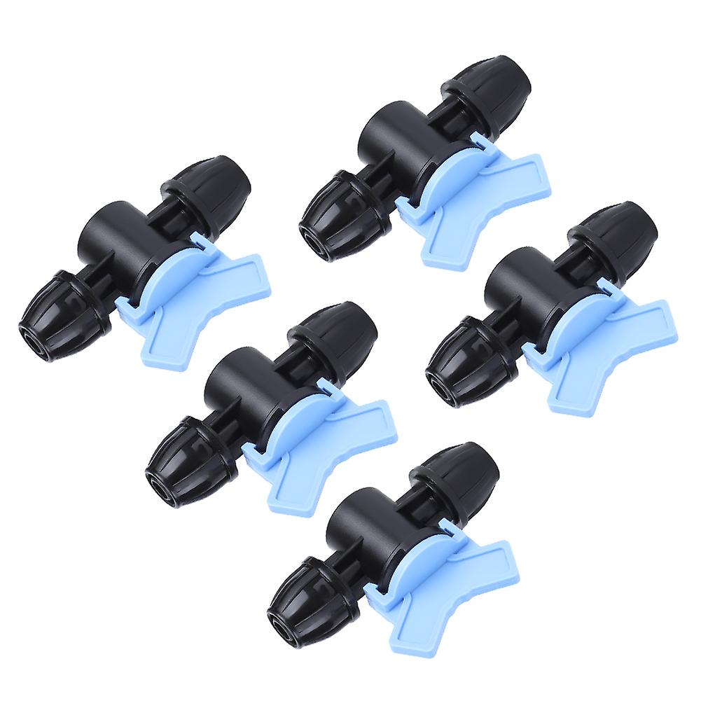 5Pcs Plastic Drip Irrigation Switch Valve Gate Valves for Garden Greenhouse Patio Lawn