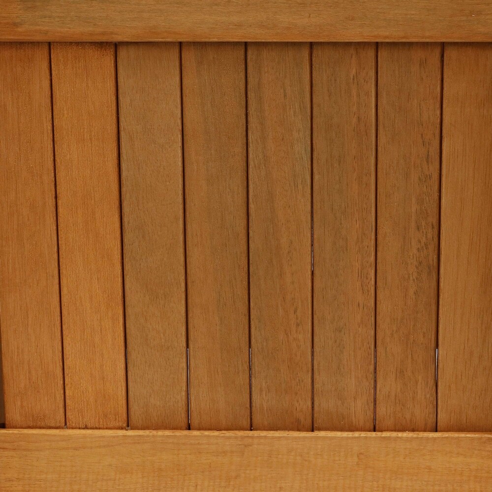 Sunnydaze Meranti Wood Outdoor Planter Box   16 Inch   Single   1