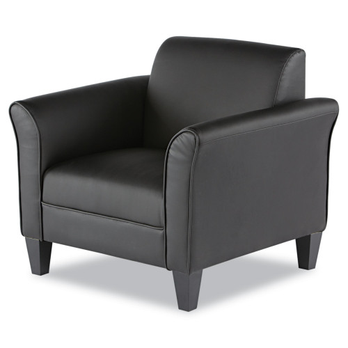 Alera Reception Lounge Sofa Series Club Chair， 35.43 x 30.7 x 32.28， Black (RL23LS10B)