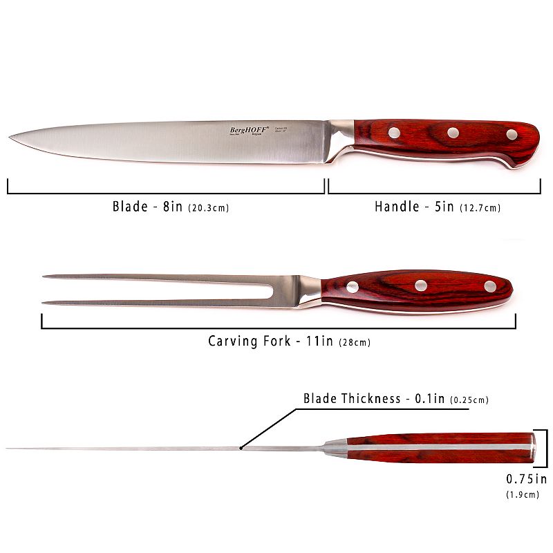 BergHOFF Pakka 8-pc. Steak Knife and Carving Set