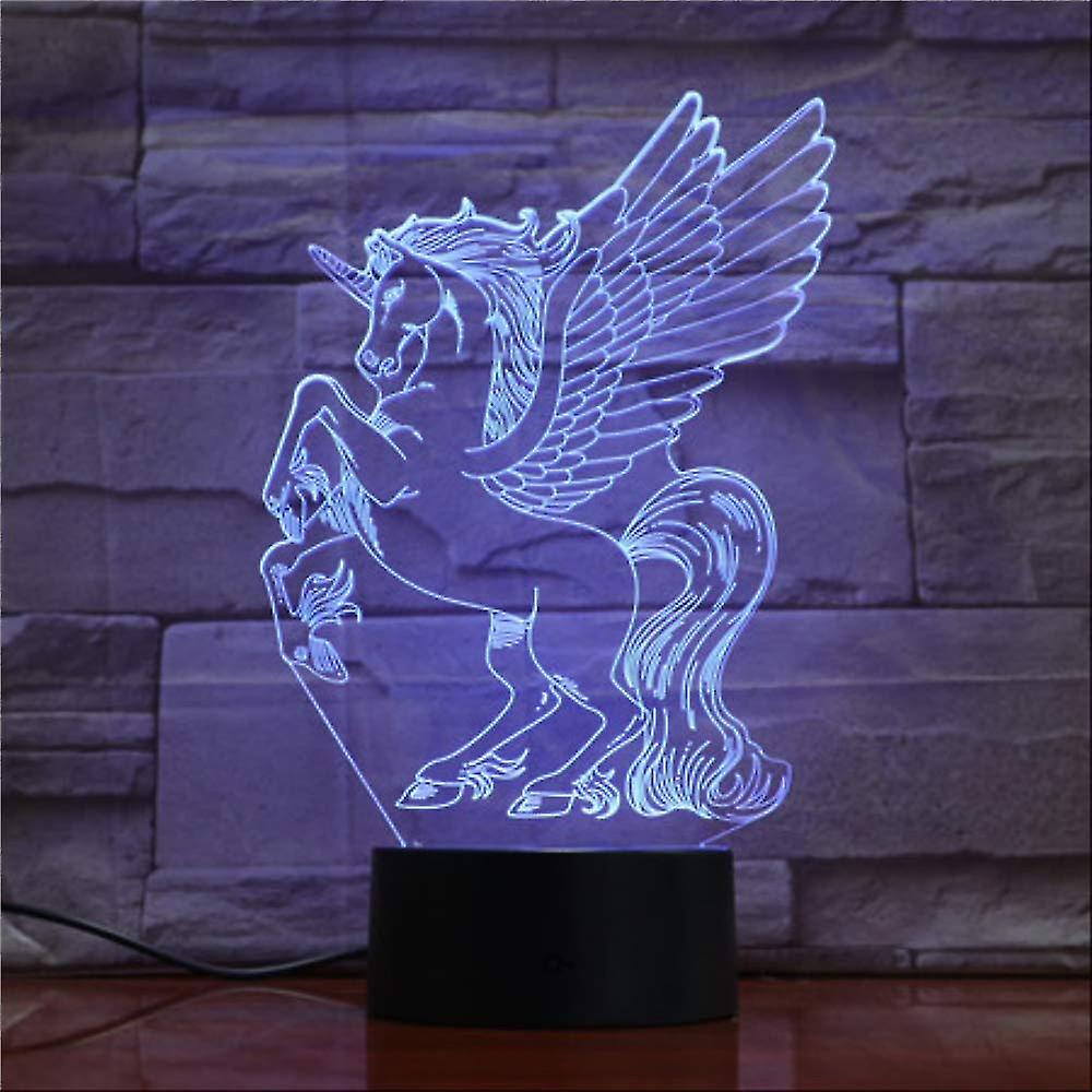 3d Unicorn Led Lamp Nightlight Kid Gift Toys Bedroom Decor For Kids Baby