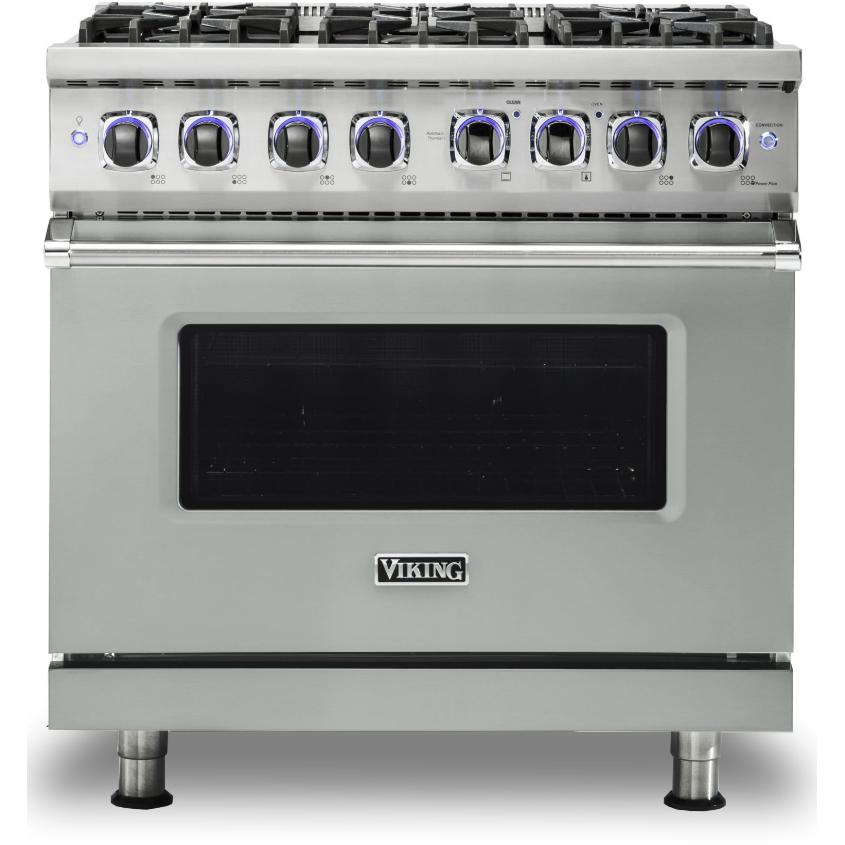 Viking 36-inch Freestanding Dual-Fuel Range with Elevation Burners CVDR7362-6BAG