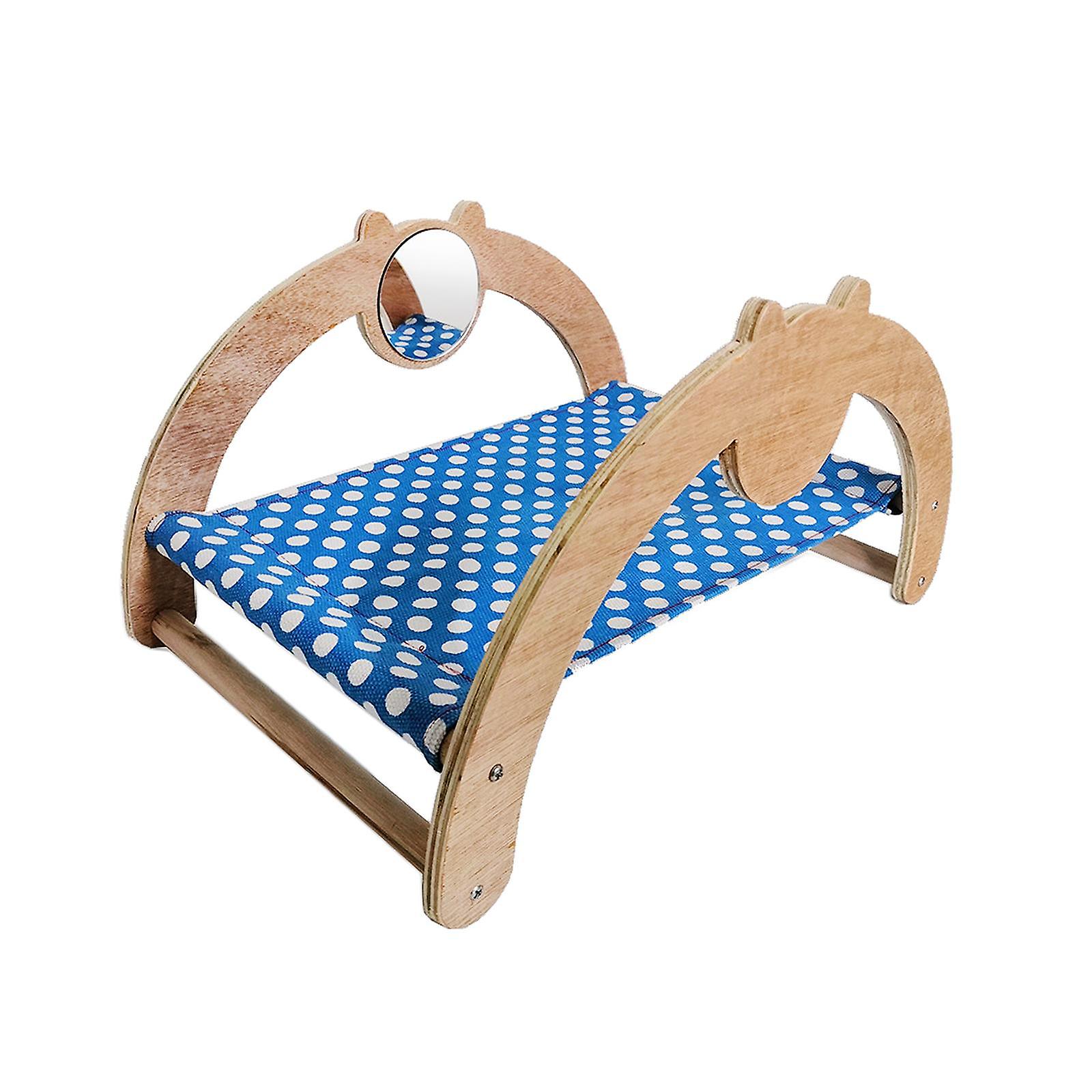 Guinea Pig Hammock Wood Guinea Pig Wooden Bed For Ferrets Hedgehogs Hamsters Cat Mirror