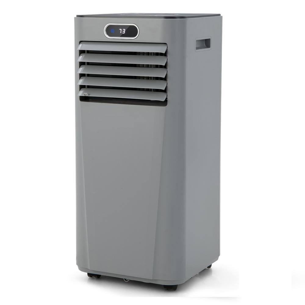 Gymax 3-in-1 Portable Air Conditioner 8000 BTU AC Unit Air Cooler w24H Timer Grey GYM09595