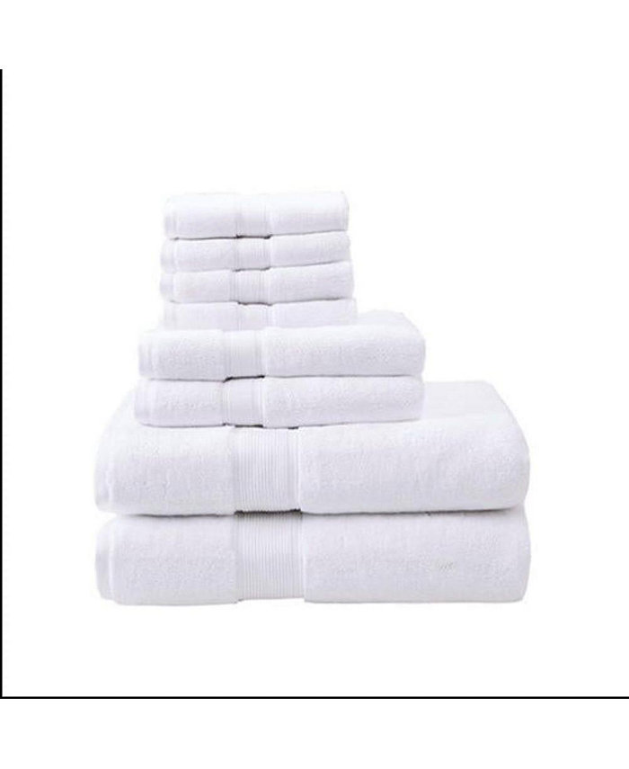 Home Outfitters 800GSM Cotton 8 Piece Bath Towel Set  Absorbent Bathroom Spa Towel Luxury