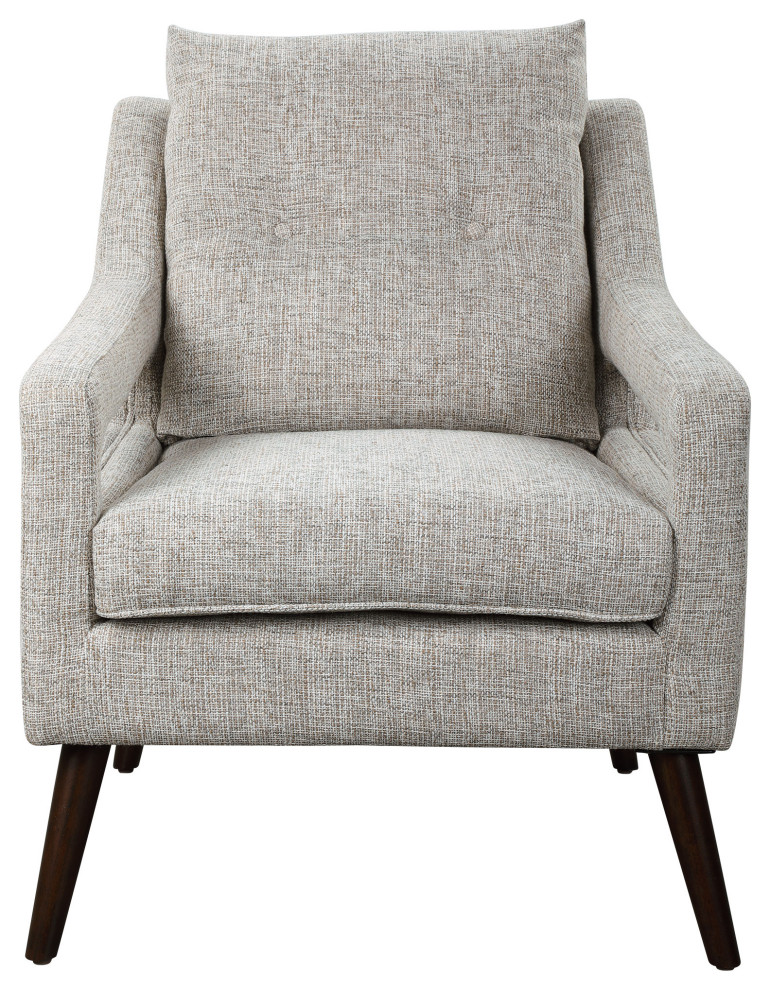 Uttermost O  x27Brien Neutral Armchair   Modern   Armchairs And Accent Chairs   by Zin Home  Houzz