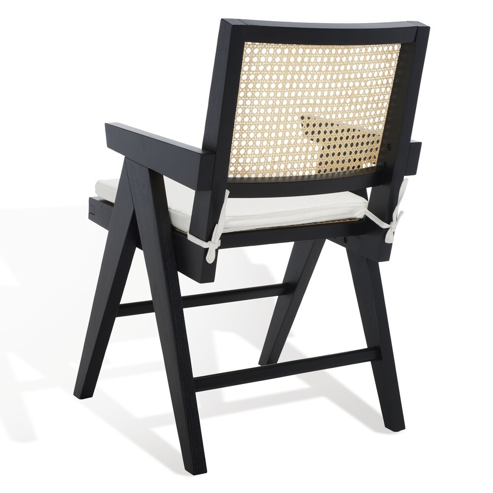 SAFAVIEH Couture Colette Rattan Arm Chair   21 in. W x 23 in. D x 34 in. H