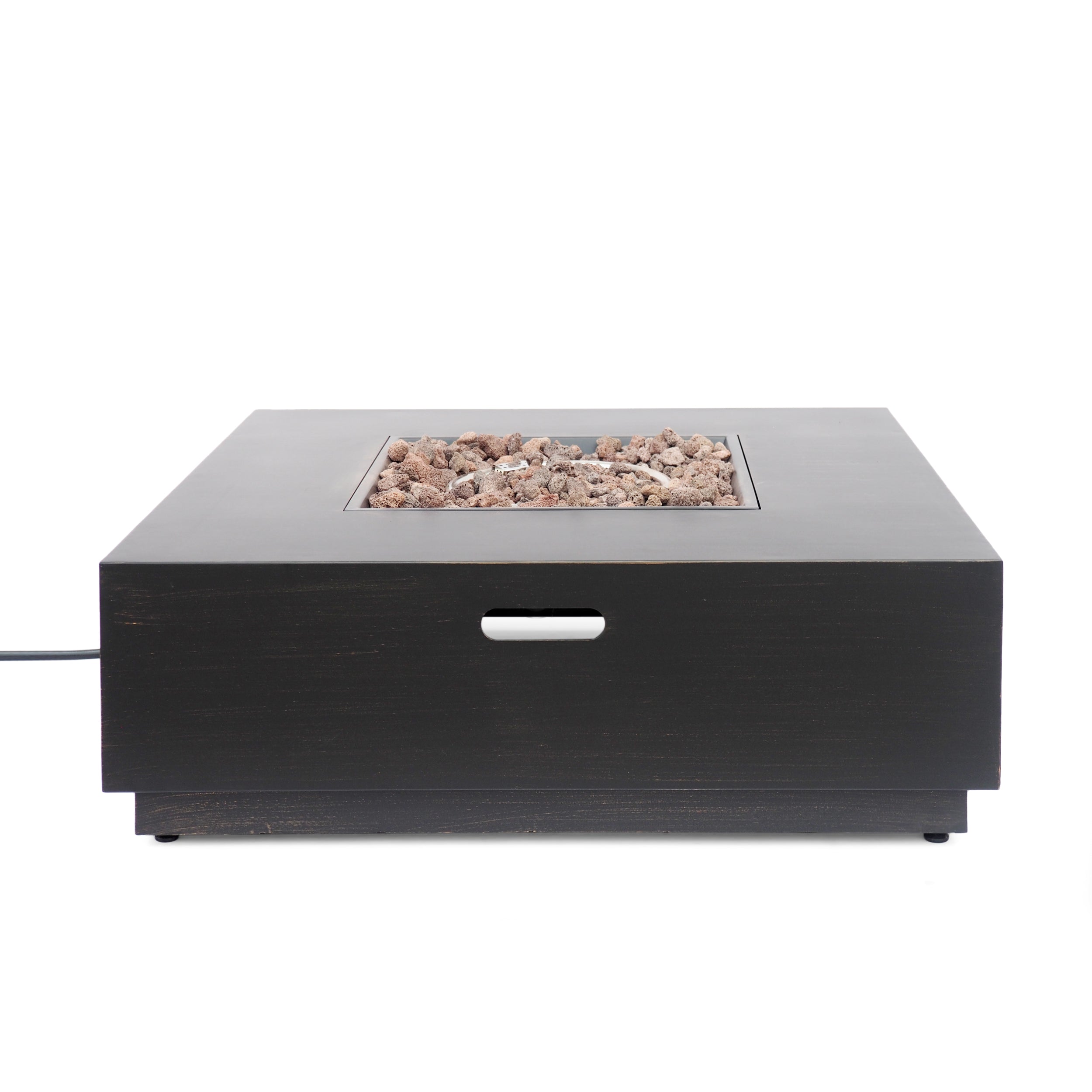 Jasmine Outdoor 40-Inch Square Fire Pit with Tank Holder