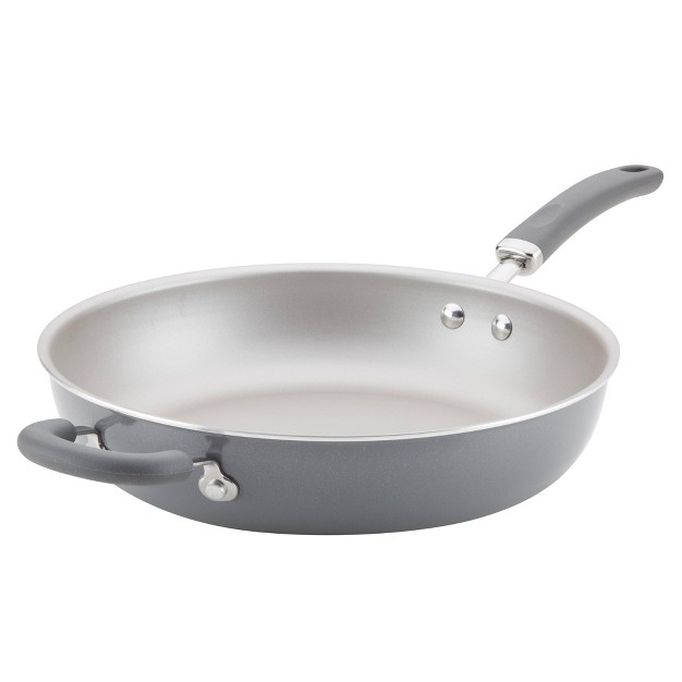 Aluminum Nonstick Deep Skillet Gray