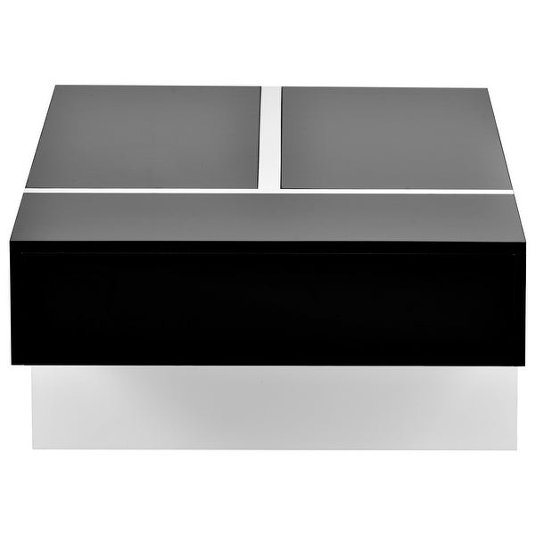 45.2inch Modern Rectangle White Cocktail Table Coffee Table