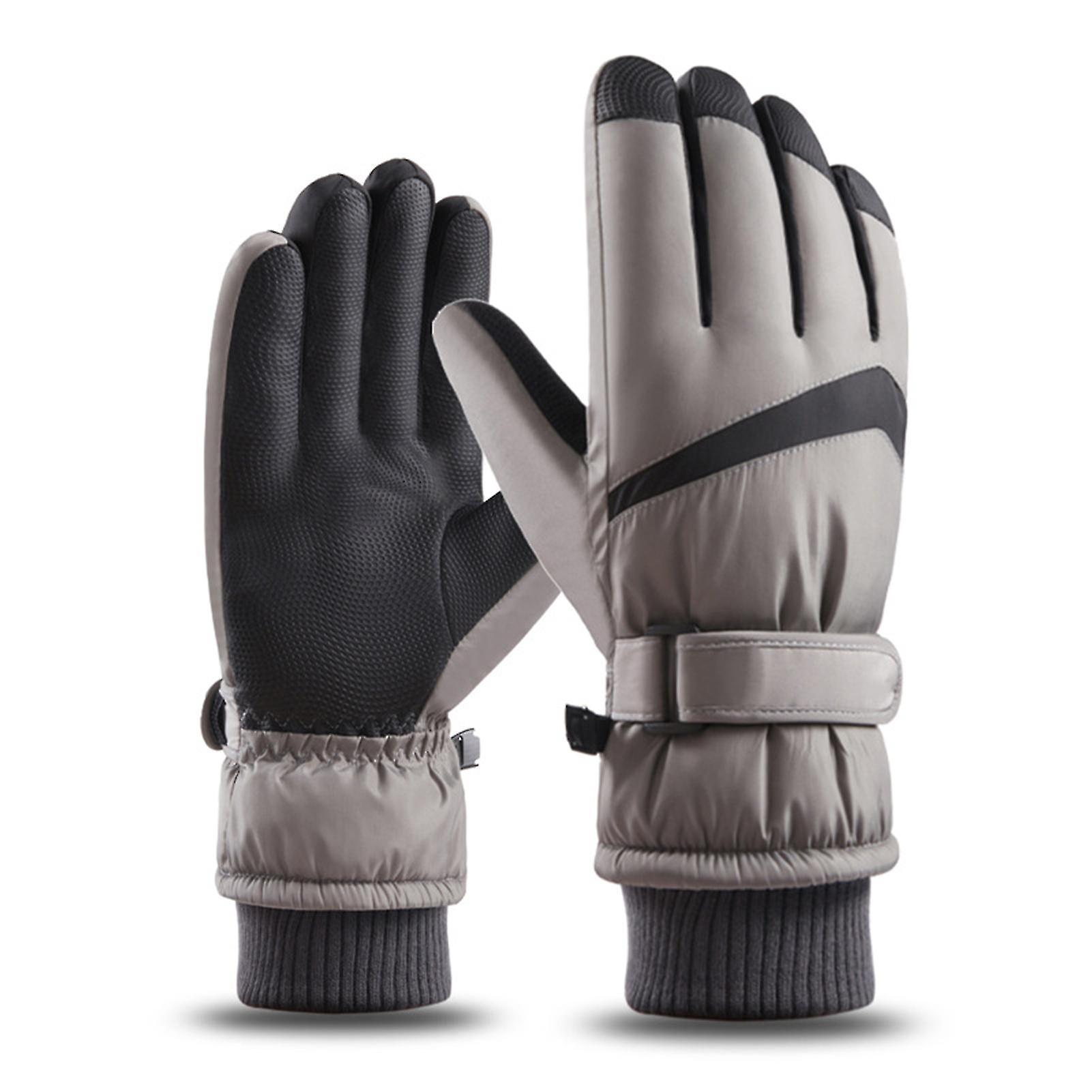 Winter Snowboard Ski Gloves Thick Soft Cotton-filled Warm Touch Screen Anti-slip For Cold Weather Outdoor Skiing And Cycling