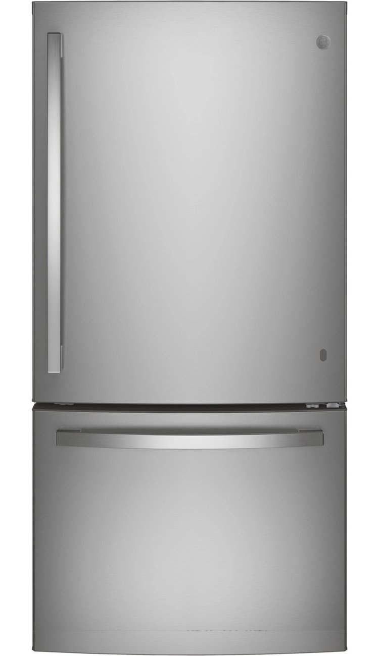 GE ENERGY STAR 24.8 Cu. Ft. Fingerprint Resistant Stainless Steel Bottom Freezer Refrigerator