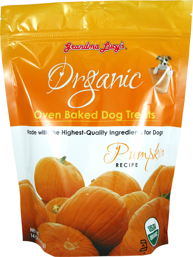 Grandma Lucy's Pumpkin Organic Oven Baked Dog Treats - 14oz