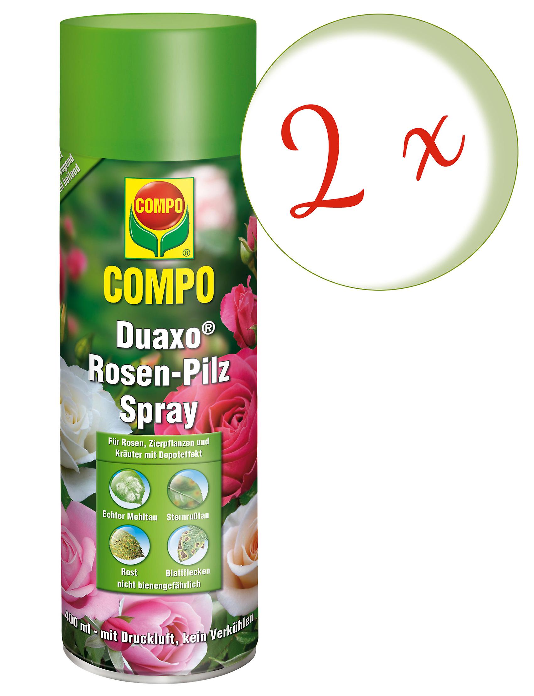 2 x COMPO Duaxo?? Rosen Mushroom-free Spray， 400 ml