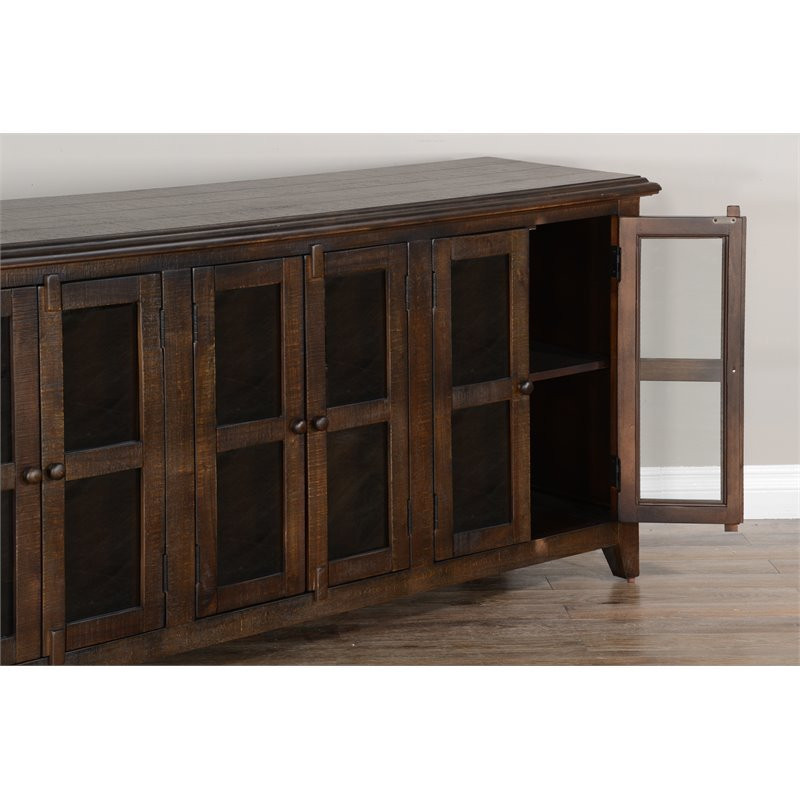 Pemberly Row Transitional Wood TV Cabinet for TVs up to 80 quotin Tobacco Leaf   Farmhouse   Entertainment Centers And Tv Stands   by Homesquare  Houzz