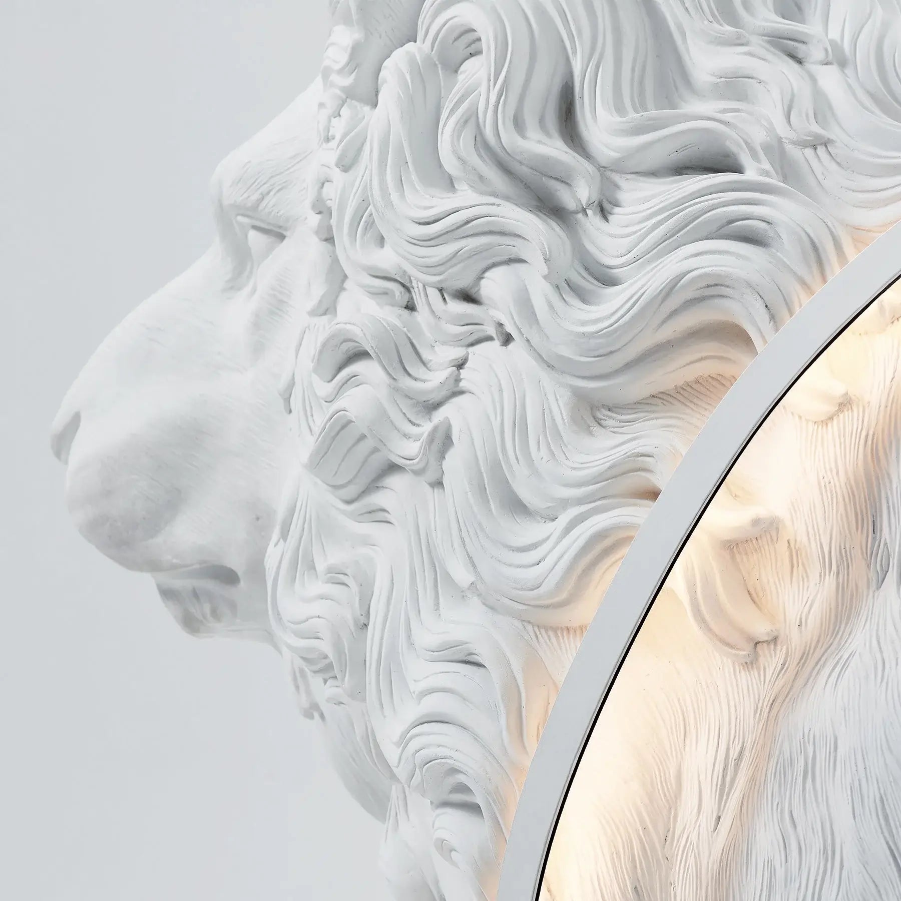 Leo Lion Sculpture Floor Lamp