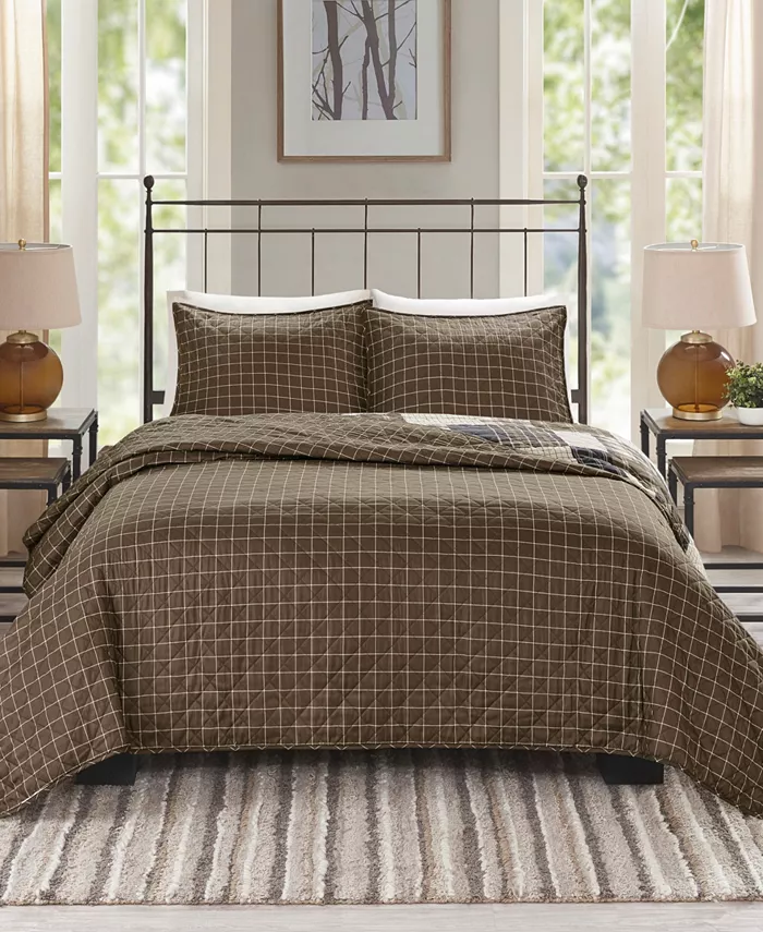 Madison Park Timber Reversible 3-Pc. Quilt Set， Full Queen