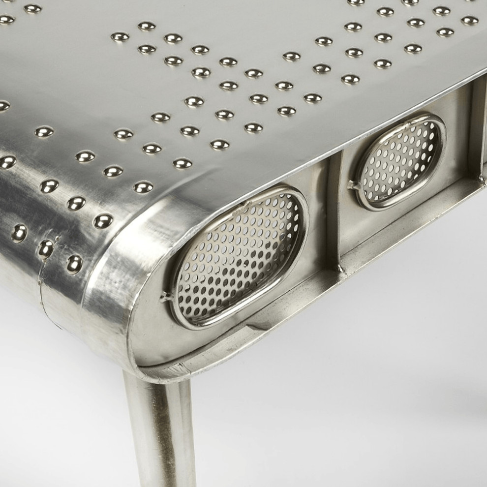 Aviator Coffee Table   Industrial   Coffee Tables   by HomeRoots  Houzz