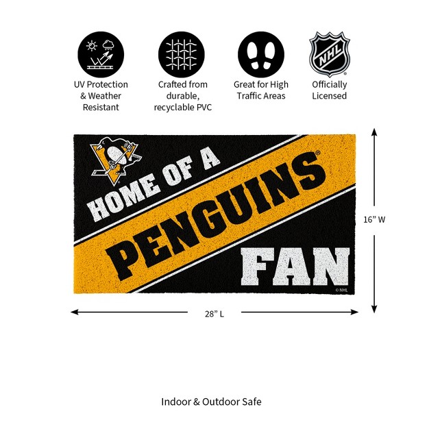 Evergreen Pittsburgh Penguins Pvc Mat Color