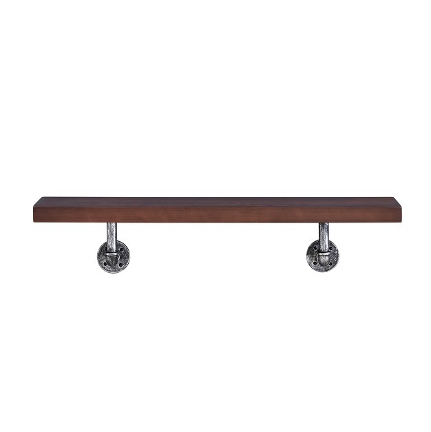 X 7 5 quot Industrial Pipe Wall Shelf Danya B