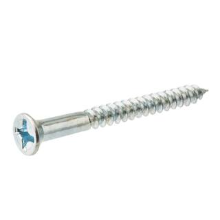 Everbilt #14 x 2-12 in. Phillips Flat Head Zinc Plated Wood Screw (25-Pack) 802042