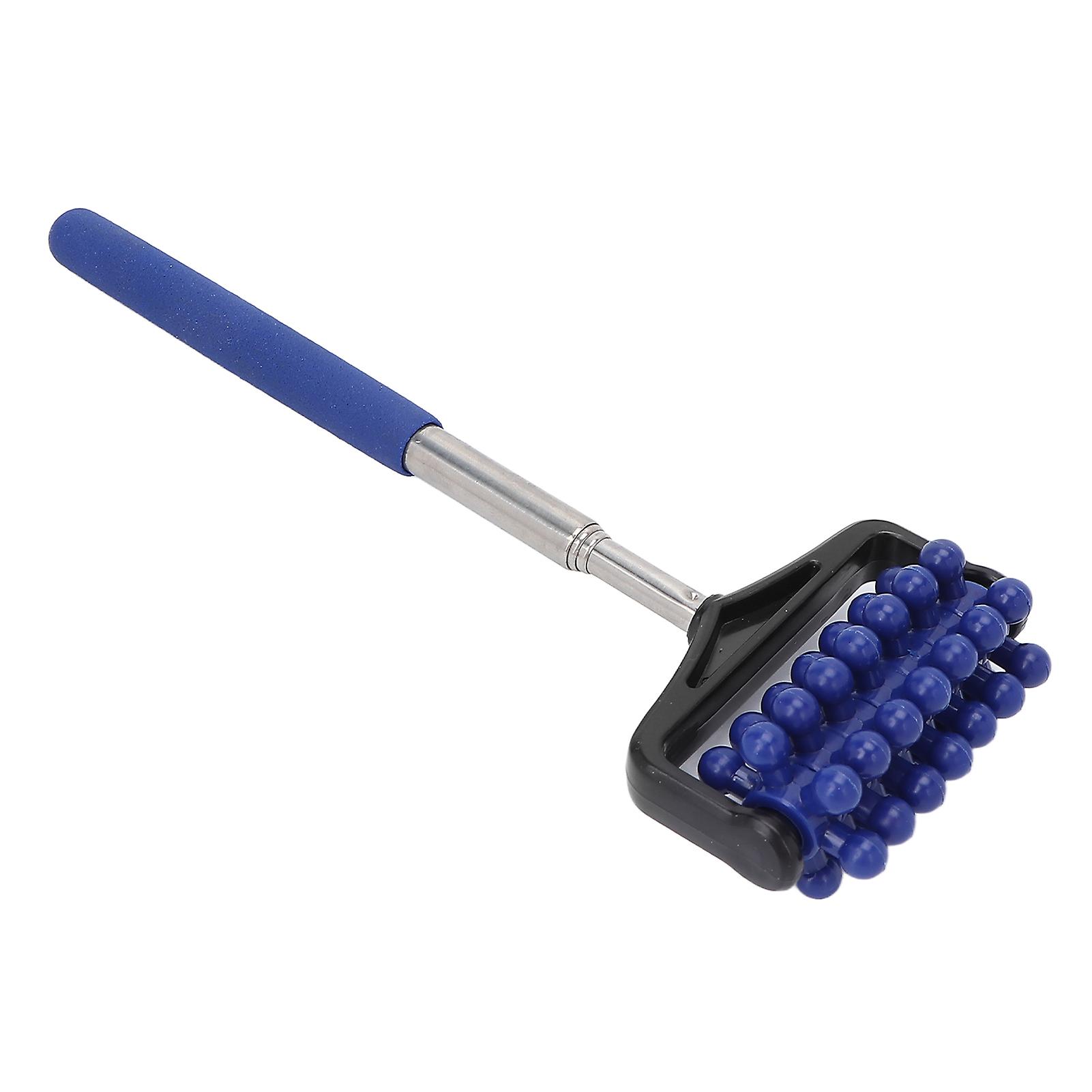 Telescopic Massager Back Muscle Roller Adjustable Back Head Arm Scratch Roller For Muscle Relaxdark Blue