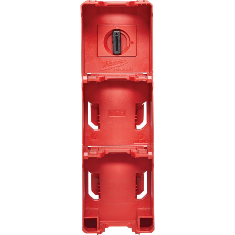 MW PACKOUT M18 Battery Rack 4 Battery Red