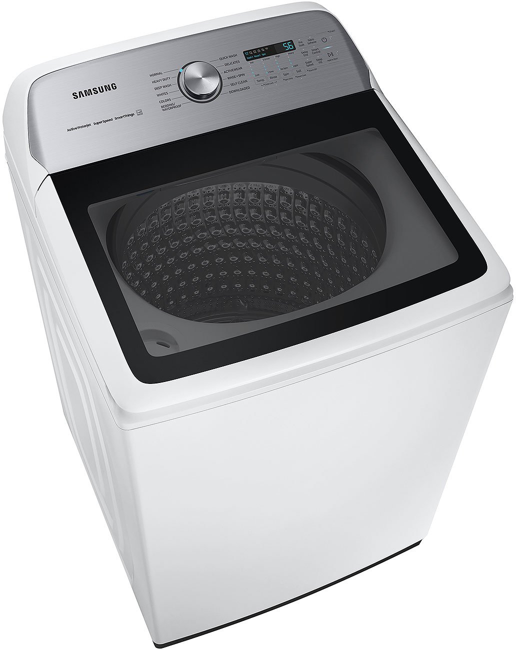  5.2 Cu. Ft. White Large Capacity Smart Top Load Washer With Super Speed Wash