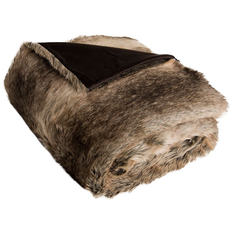 Safavieh Luxe Sheen Faux Fur Throw