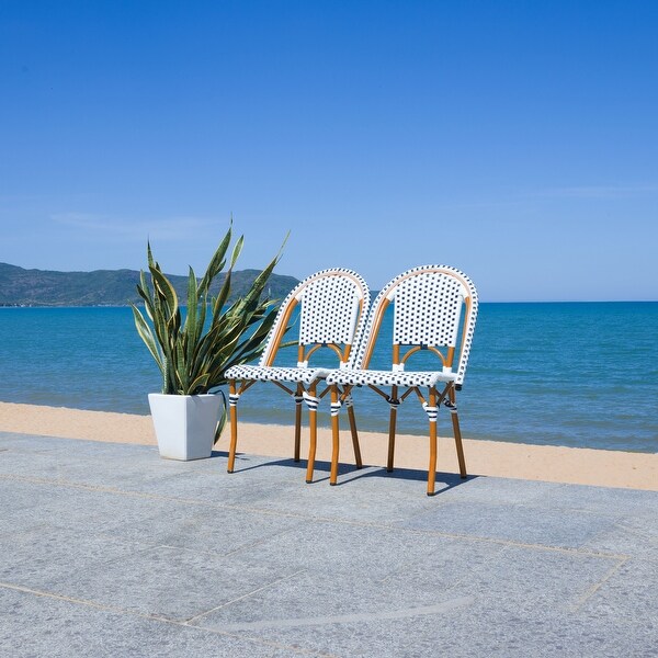 SAFAVIEH California Outdoor Side Chair Set of 2 (Fully Assembled)