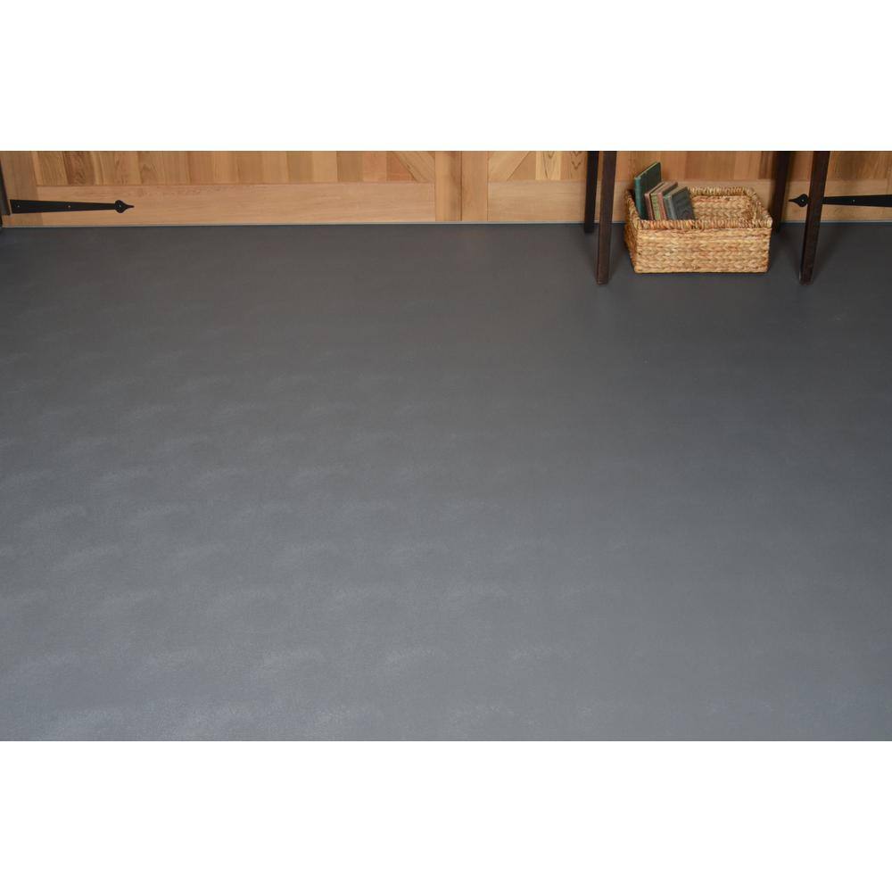 G-Floor Levant 7.5 ft. x 17 ft. Slate Grey Vinyl Universal Flooring GF55LV717SG