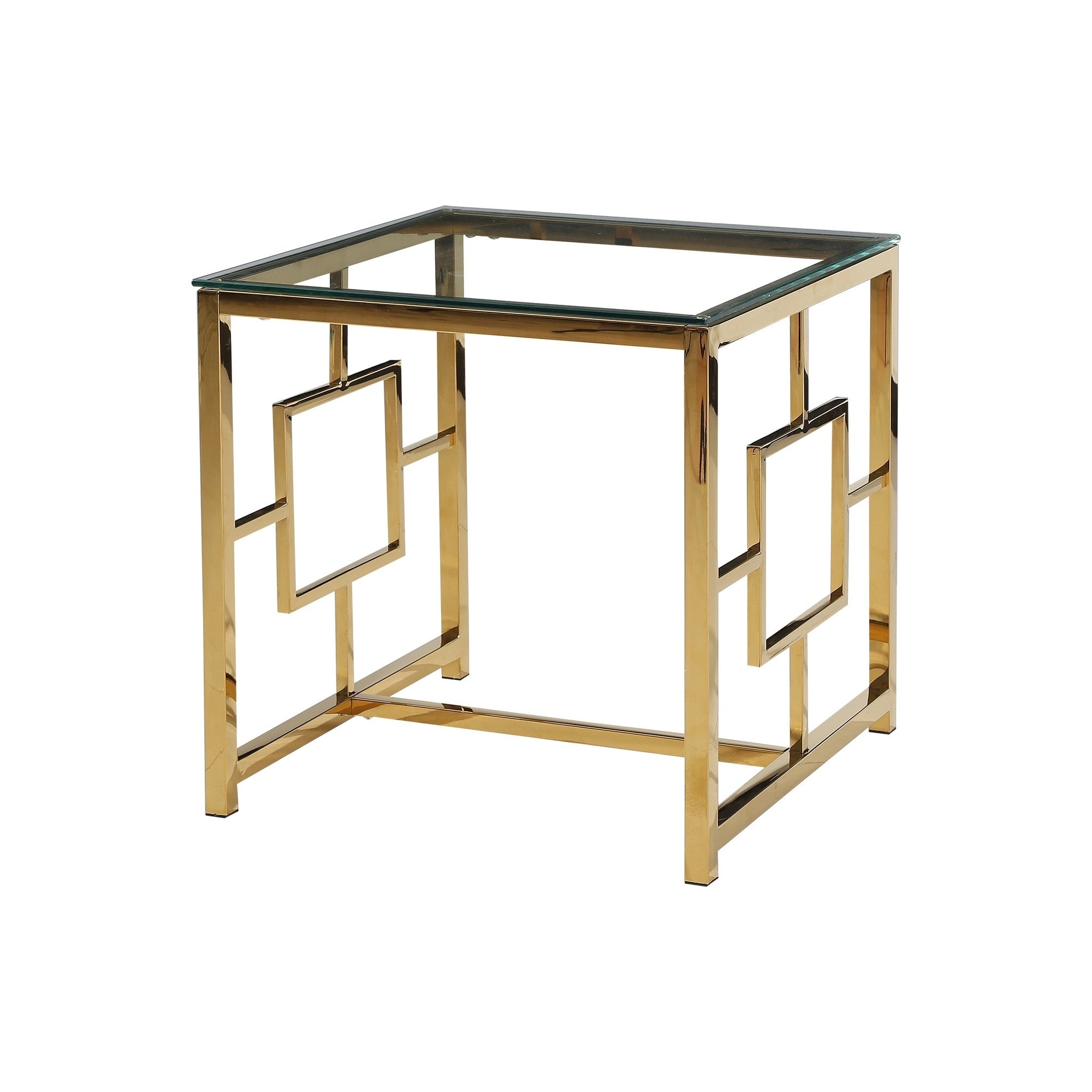 Best Master Furniture Gold Steel End Table