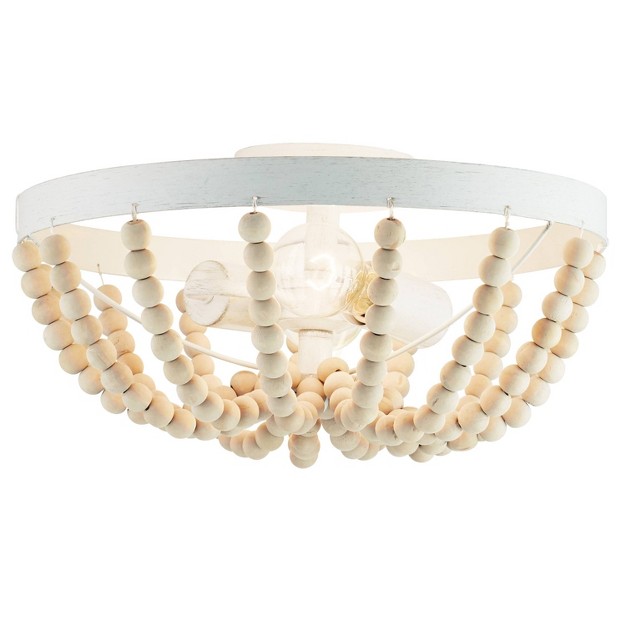 Delilah Boho Semi flush Mount Pendant White River Of Goods