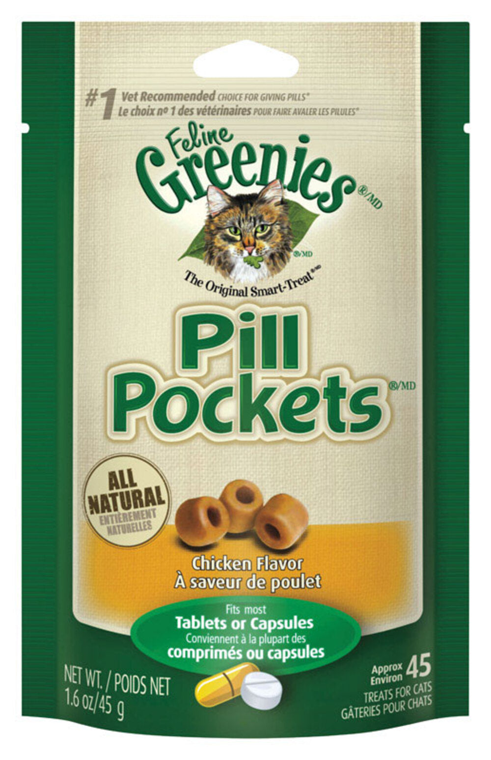 PILL POCKT CAT TREAT CHK