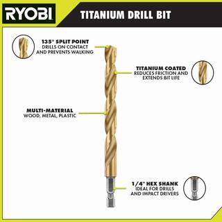 RYOBI Titanium Twist Drill Bit Kit (22-Piece) AR2042