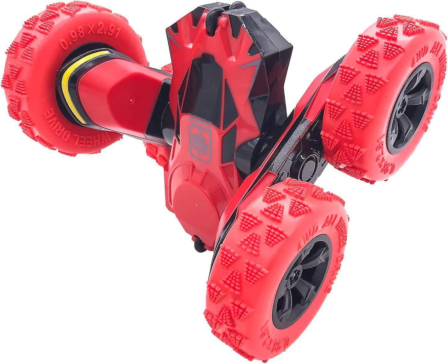 Rc Cars Stunt Car Remote Control Car Double Sided 360 Flips Rotating 4wd Outdoor Indoor Car Toy Present Gift For Boys/girls Ages 6+(red)