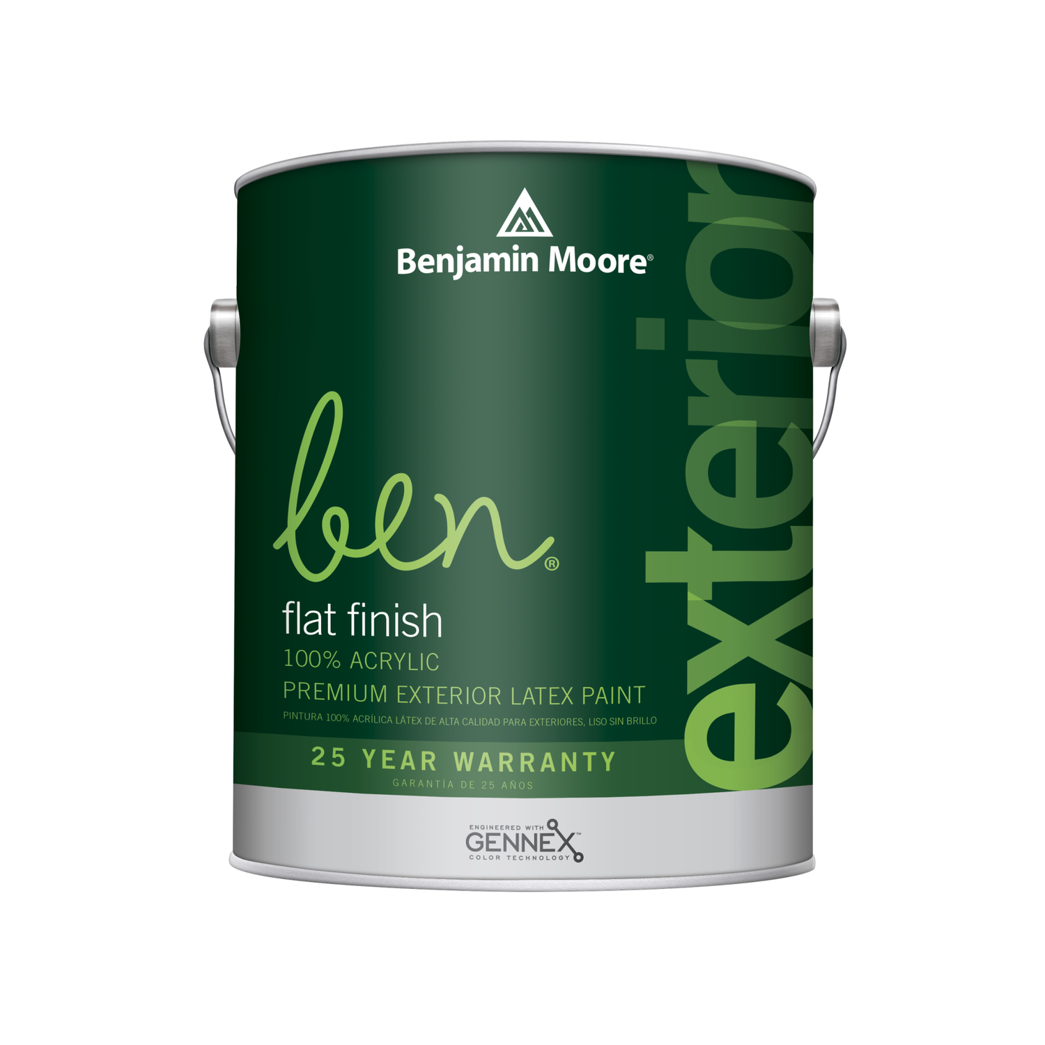 Benjamin Moore Ben Flat Tintable Base Base 3 Paint Exterior 1 gal