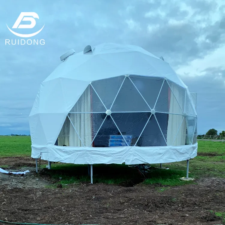 China Made Luxury Outdoor Dome Tent PVC Hotel Glamping Camping Igloo House Dome Geodesic Tents