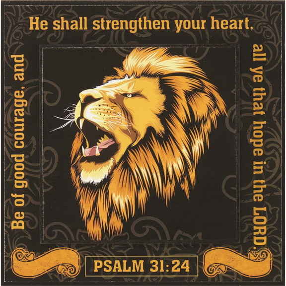 Dicksons SPLK66 805 Stacked Wall Plaque Lion Psalm...