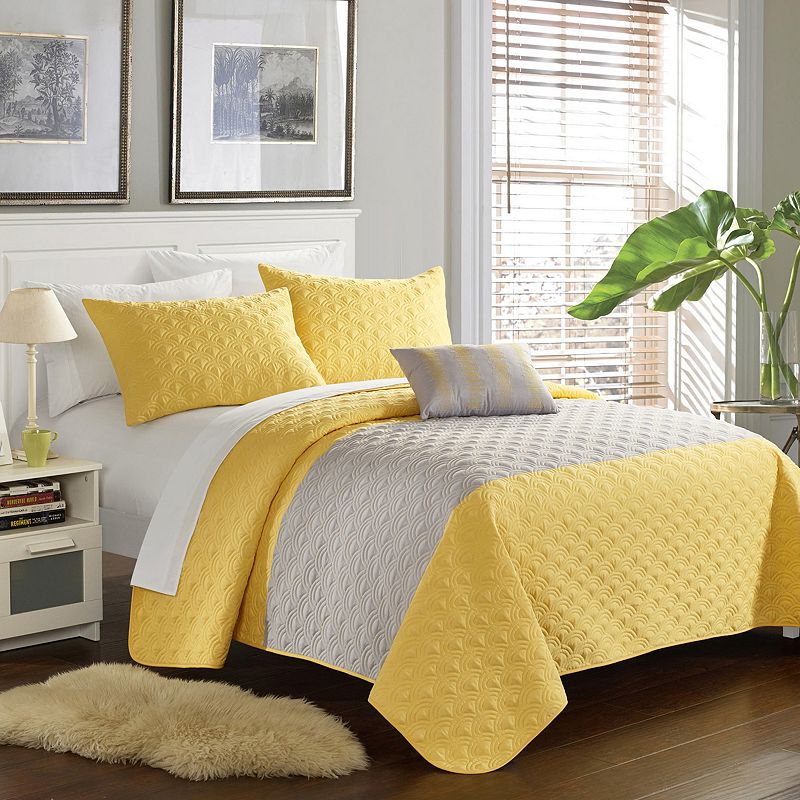 Chic Home Dominic 4-piece Quilt Set